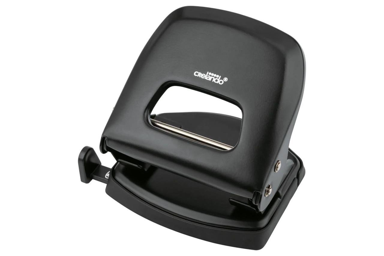 Дирокол офісний Crelando на 25 арк. для паперу A4/A5/A6 Чорний (2859623273)