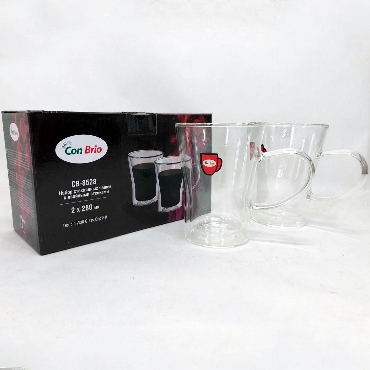 Чашки з подвійними стінками Con Brio 2 шт./280 мл (CB-8528) - фото 7
