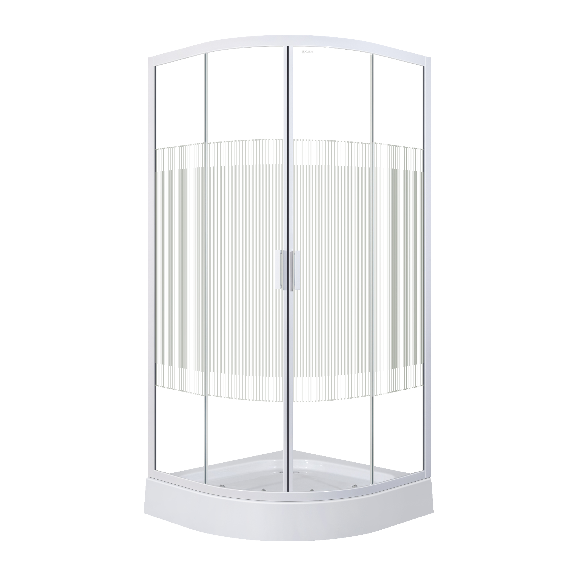 Душевая кабина Eger Tisza WS 200x90x90 стекло 4 мм, с поддоном, белая глянцевая (599-021-S)