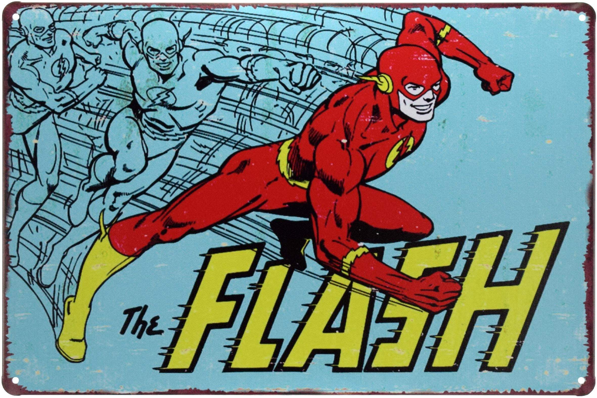 Табличка металлическая Флэш Вспышка/Flash 20x30 см