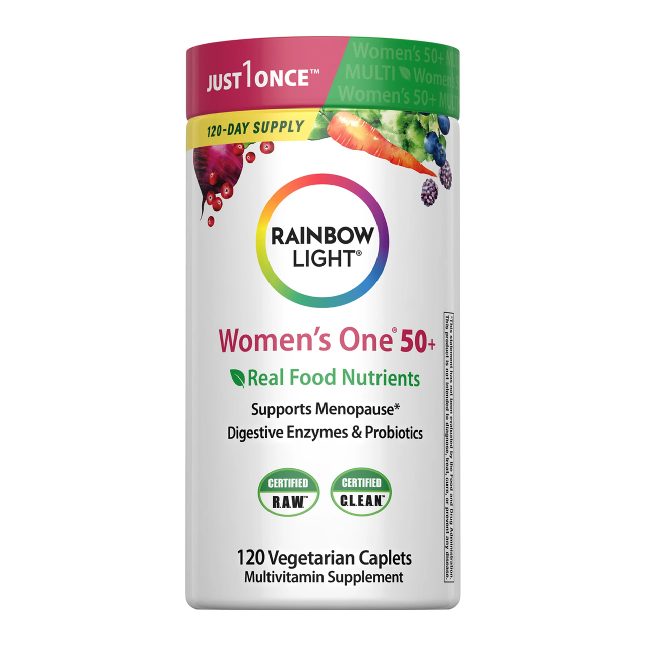 Мультивітаміни для жінок Rainbow Light Women's One 50+ 120 вег. таб. (23070-01)