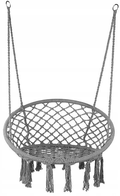 Кресло-гамак подвесное бразильское Bonro B-092 120 кг Серый - фото 12 Кресло-гамак подвесное бразильское Bonro B-092 120 кг Серый - фото 12