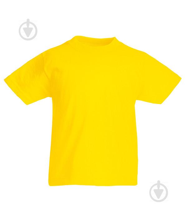 Футболка Fruit of the Loom Original 140 см Желтый (0610190K2140)
