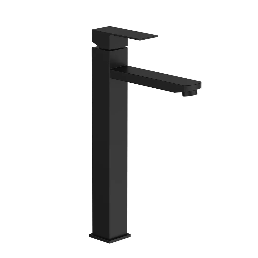 Змішувач для умивальника високий Frap F10802-62 Чорний (F10802-62)