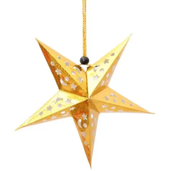 Звезда картонная пятиконечная 45 см Золотистый (6028/4) Звезда картонная пятиконечная 45 см Золотистый (6028/4)
