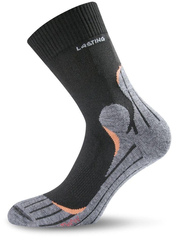 Шкарпетки Lasting TWW XL Чорний/Сірий (2678-65)