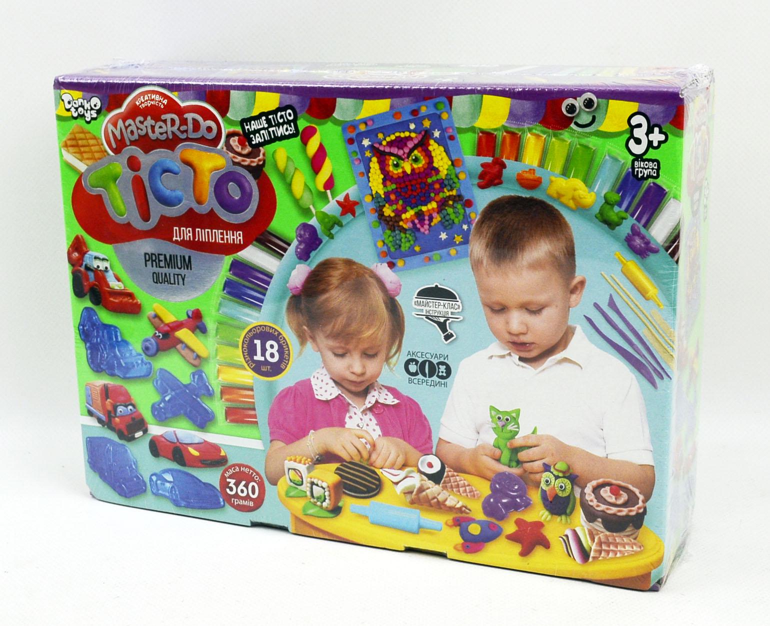 Набір креативної творчості тісто для ліпки Danko Toys Master Do tmd-03-05 люкс 18 кольорів/20 г (MTT-72106)