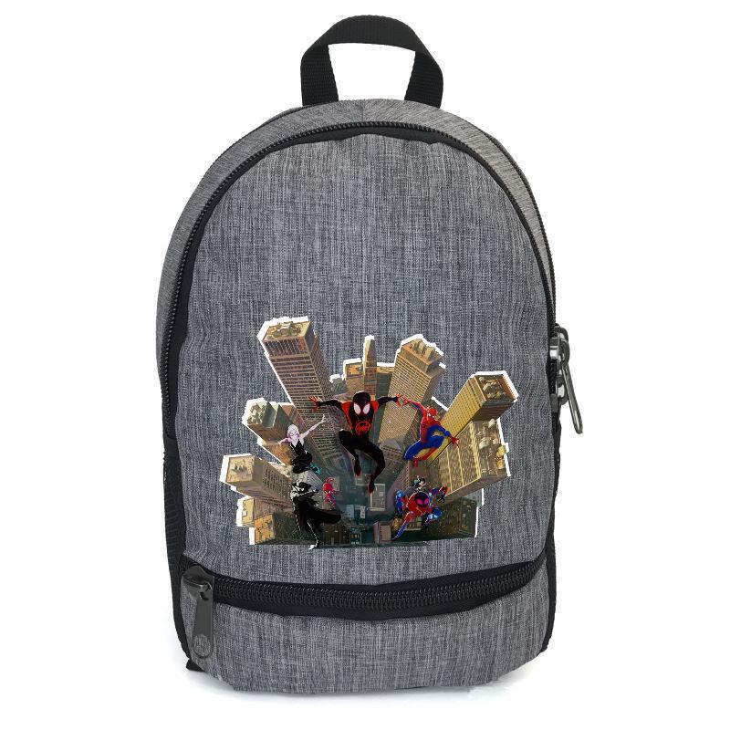 Школьный рюкзак подростковый Cappuccino Toys с принтом Spiderman-005 12,5 л Серый (1558626721)