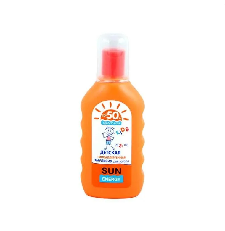 Эмульсия для загара Sun energy kids SPF50+ гипоаллергенная детская 150 мл (MEL-22633)
