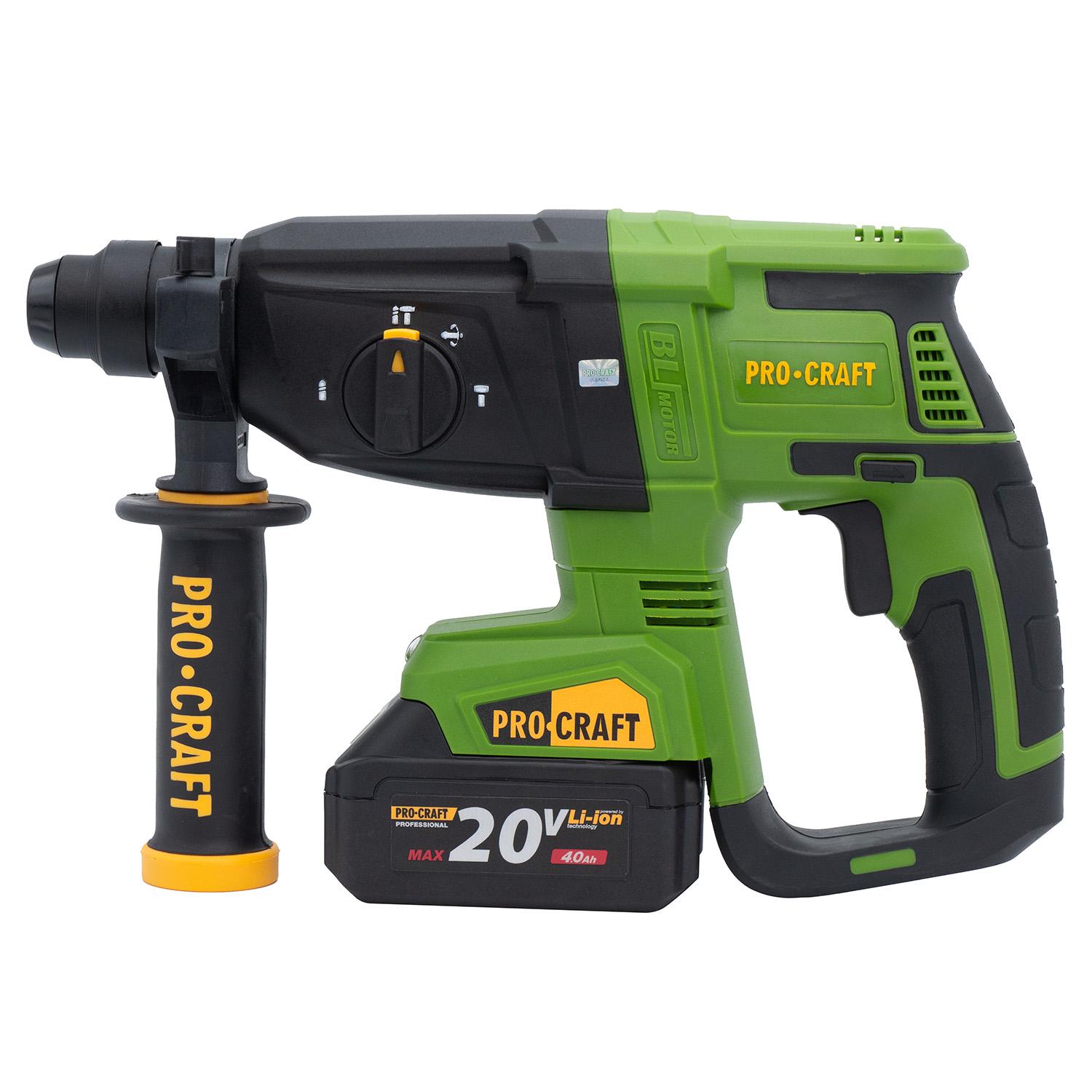 Перфоратор аккумуляторный Procraft PHA40 кейс с 2 АКБ и ЗУ (030043)