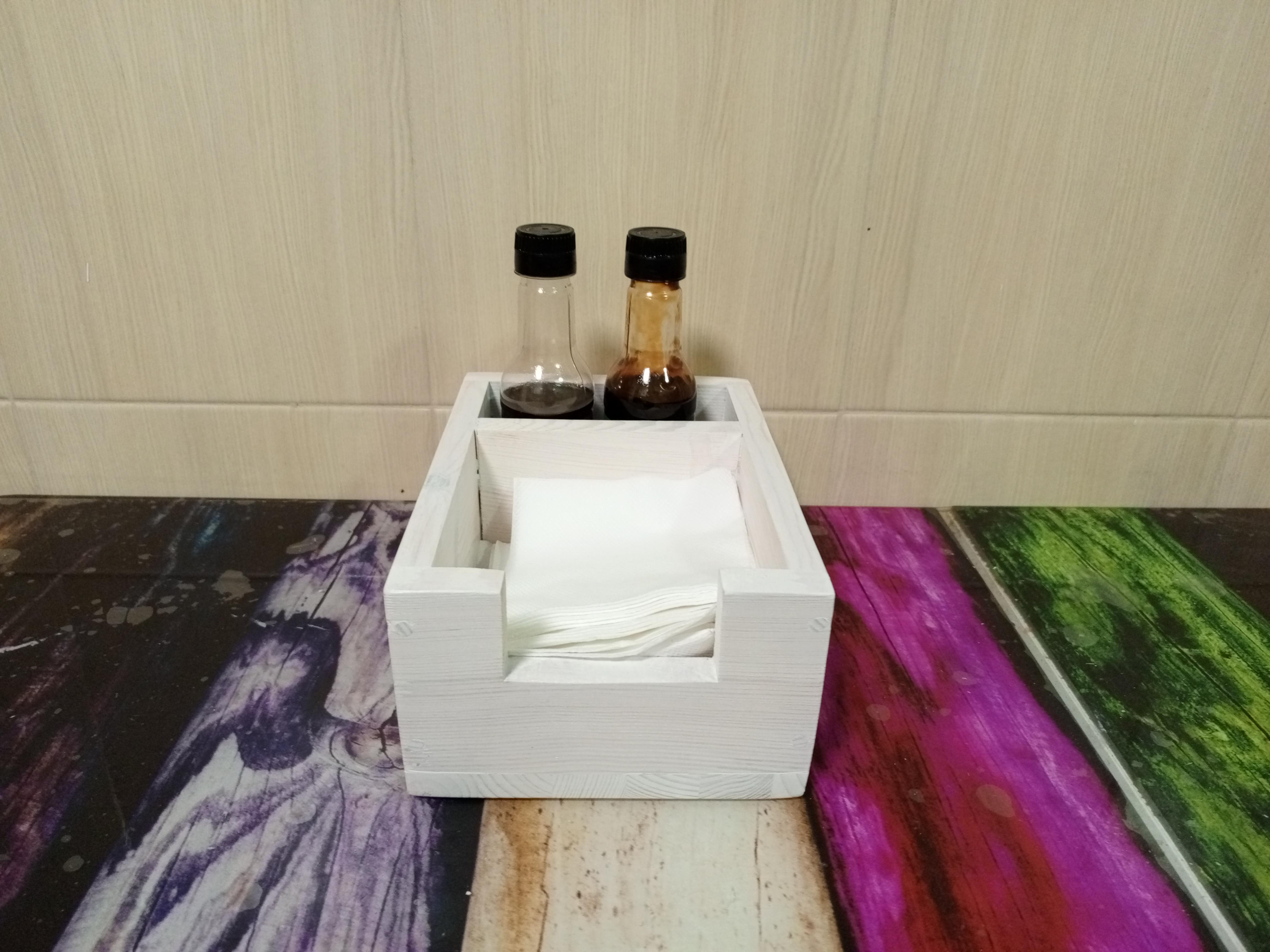 Органайзер-подставка настольный деревянный Белый (мт002) - фото 3 Органайзер-подставка настольный деревянный Белый (мт002) - фото 3