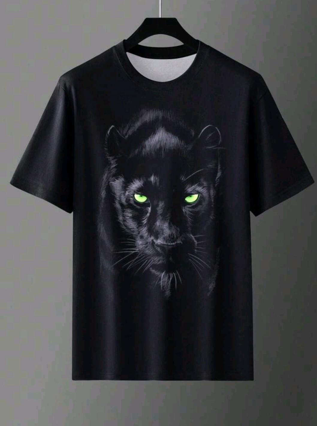 Футболка мужская Рanther с рисунком XL Черный (27477018) - фото 2 Футболка мужская Рanther с рисунком XL Черный (27477018) - фото 2