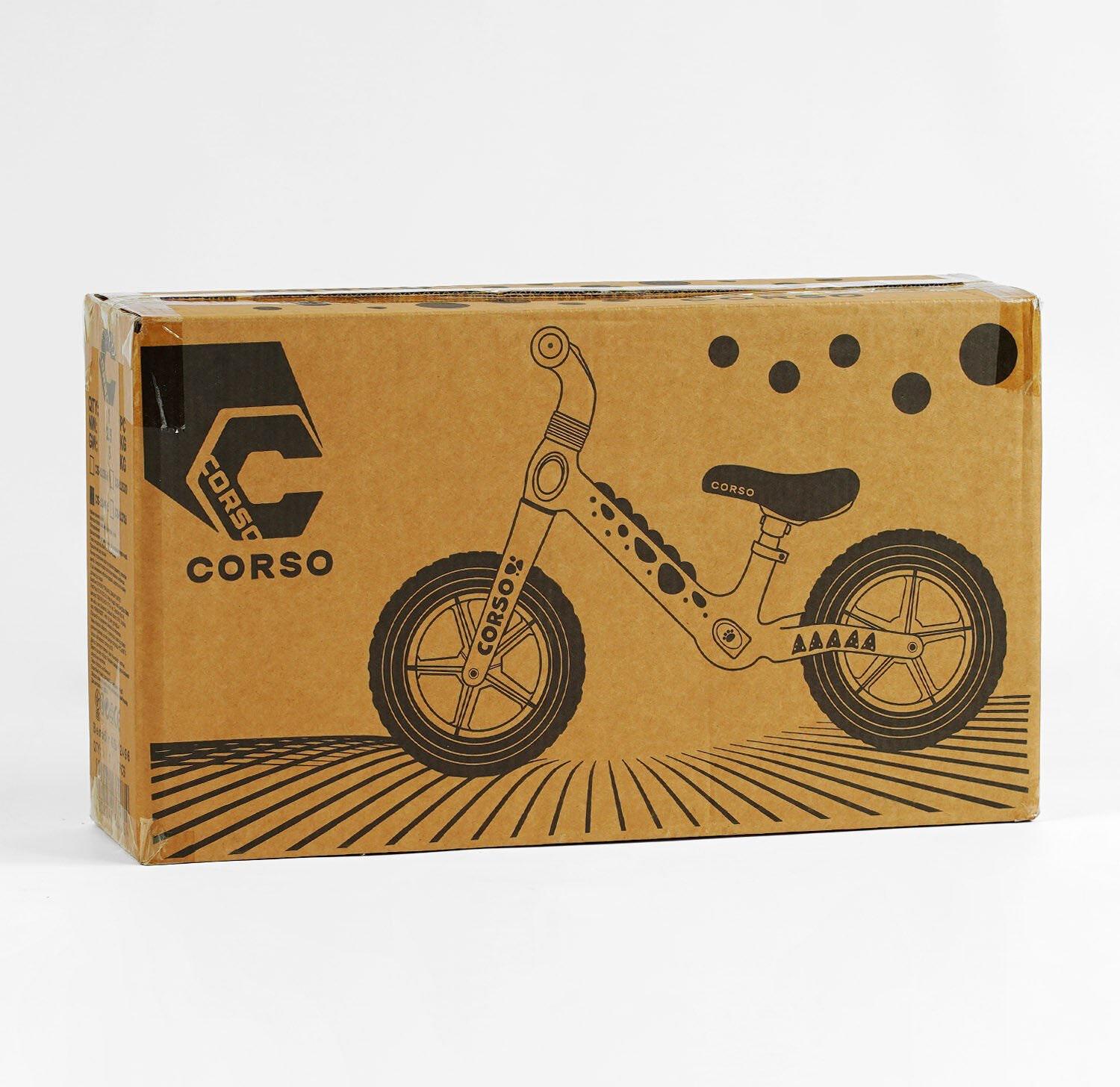 Беговел беговел Corso нейлоновая рама и вилка колеса EVA 12" Оранжевый (24381681) - фото 3