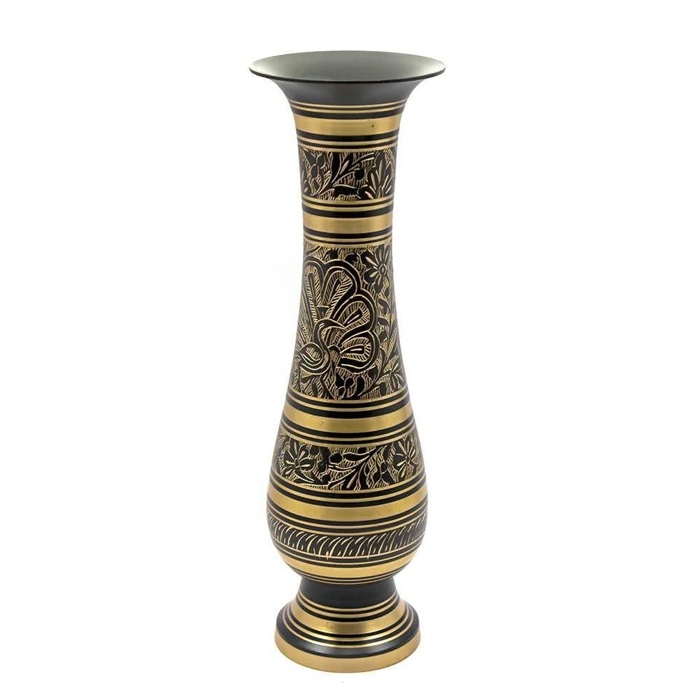 Ваза бронзовая 29х9х9 см Черный (24755)