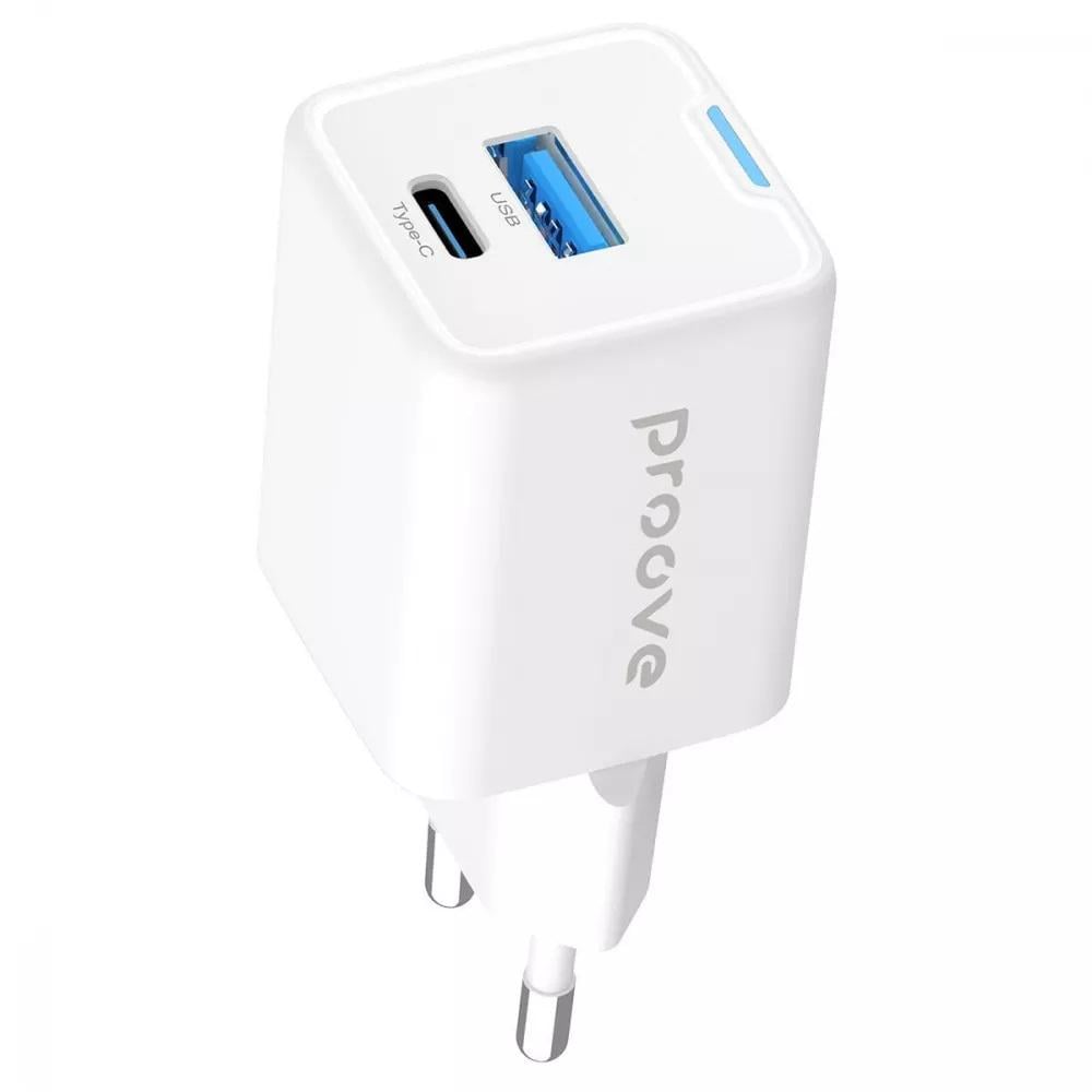 Зарядное устройство Proove Pocket GaN 25W Type-C USB QC 4.0/PD 3.0 White (24638585)