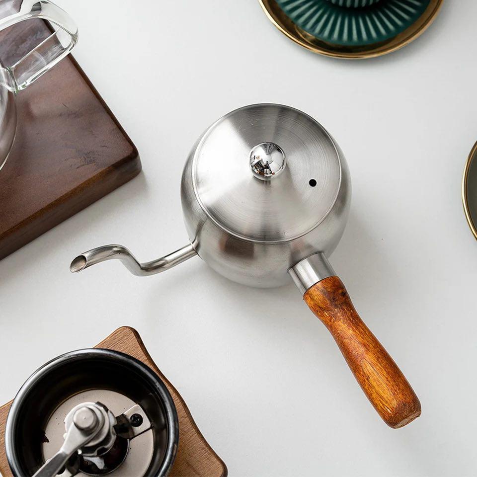 Чайник для заваривания кофе KSL из нержавеющей стали 500 мл (MX-400-2) - фото 4 Чайник для заваривания кофе KSL из нержавеющей стали 500 мл (MX-400-2) - фото 4