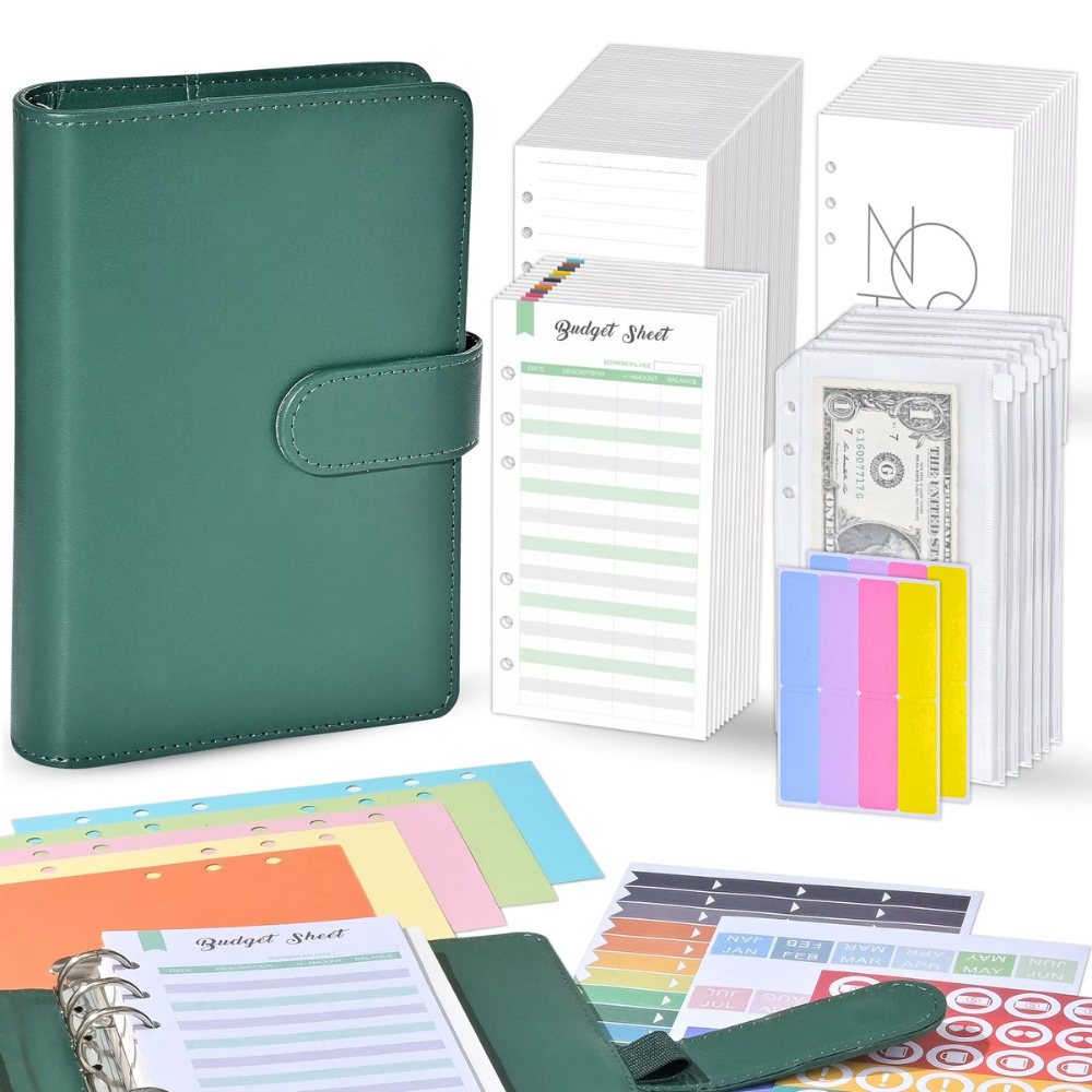 Блокнот-планер для грошей бюджету та зберігання фінансів/для ведення обліку доходу формат А6 Зелений - фото 7 Блокнот-планер для грошей бюджету та зберігання фінансів/для ведення обліку доходу формат А6 Зелений - фото 7