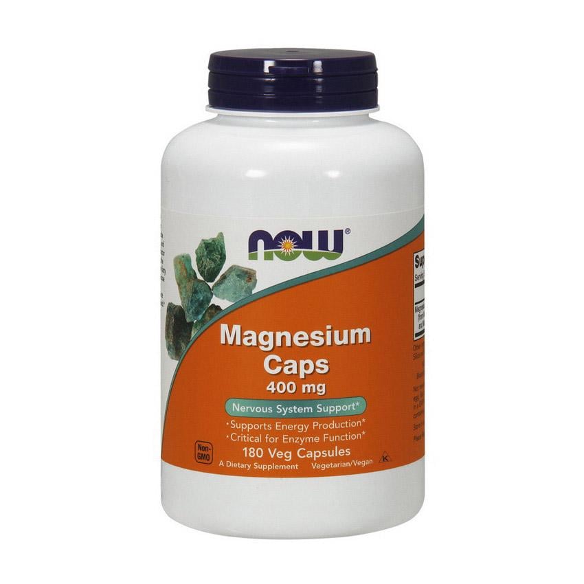 Комплекс магния окисл цитрат аспартат NOW Magnesium 400 mg 180 капс.