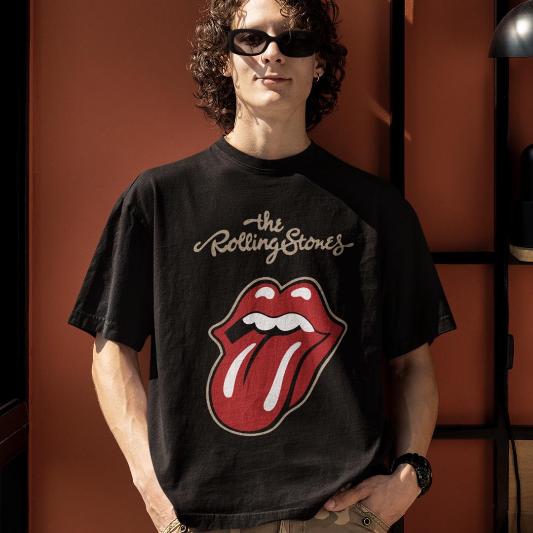 Футболка унисекс The Rolling Stones Sixty Plastered Tongue XL Черный (0000022642)