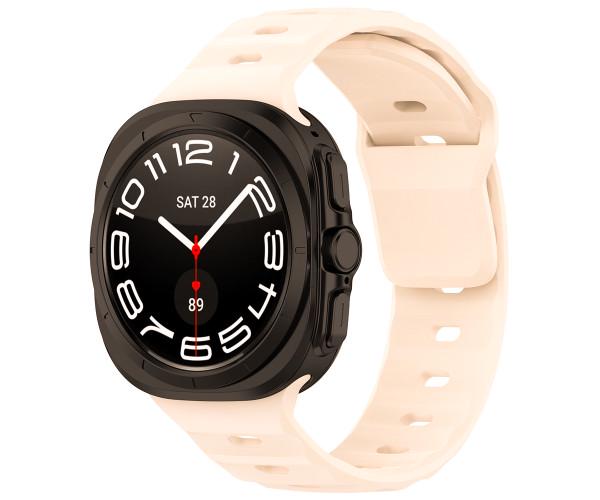 Ремінець Silicone для смарт-годинників Samsung Galaxy Watch Ultra Рожевий