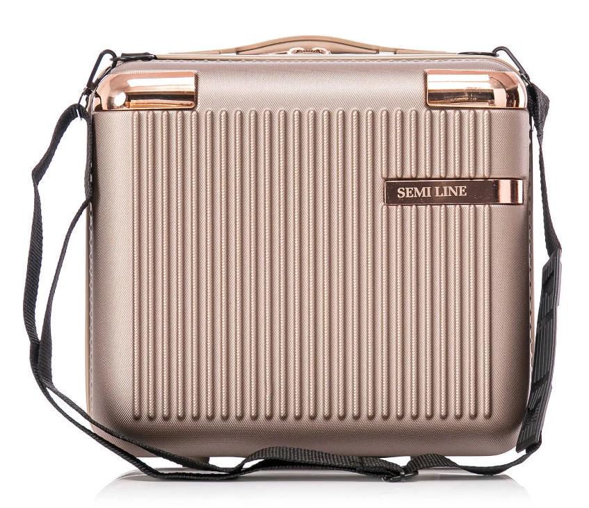 Кейс для косметики SEMI LINE 16 л Champagne (T5666-2) - фото 4