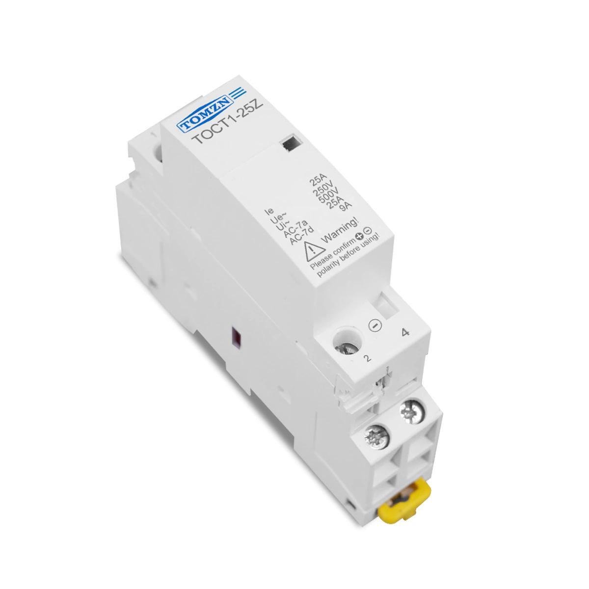 Контактор модульный TOMZN TOCT1-25Z 2P 25 А 2NO 12 V DC (TOCT1-25Z-DC-12V-2NO) - фото 2