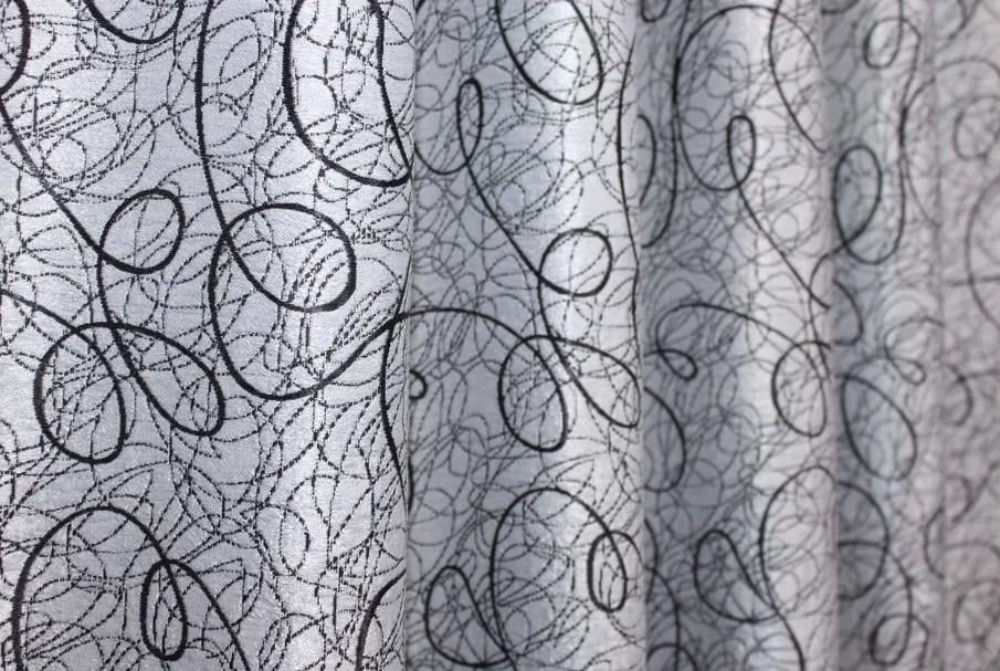 Шторы в гостиную/спальню Жаклин двухсторонний блекаут 1,5х2,7 м 2 шт. Серый (670ш) - фото 3 Шторы в гостиную/спальню Жаклин двухсторонний блекаут 1,5х2,7 м 2 шт. Серый (670ш) - фото 3