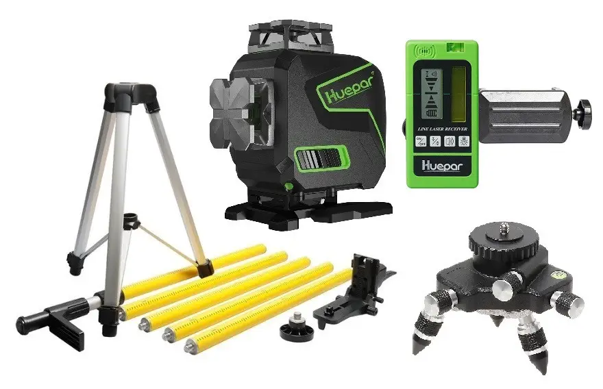 Лазерный уровень Huepar S04CG комплект №7 (481016) - фото 11