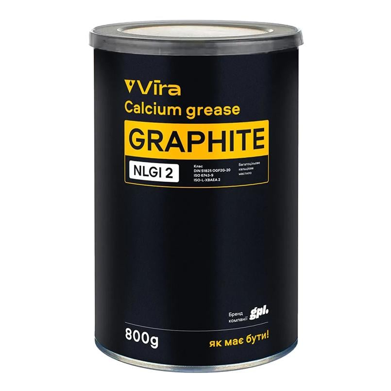 Смазка универсальная VIRA графитная пластичная черная 800г