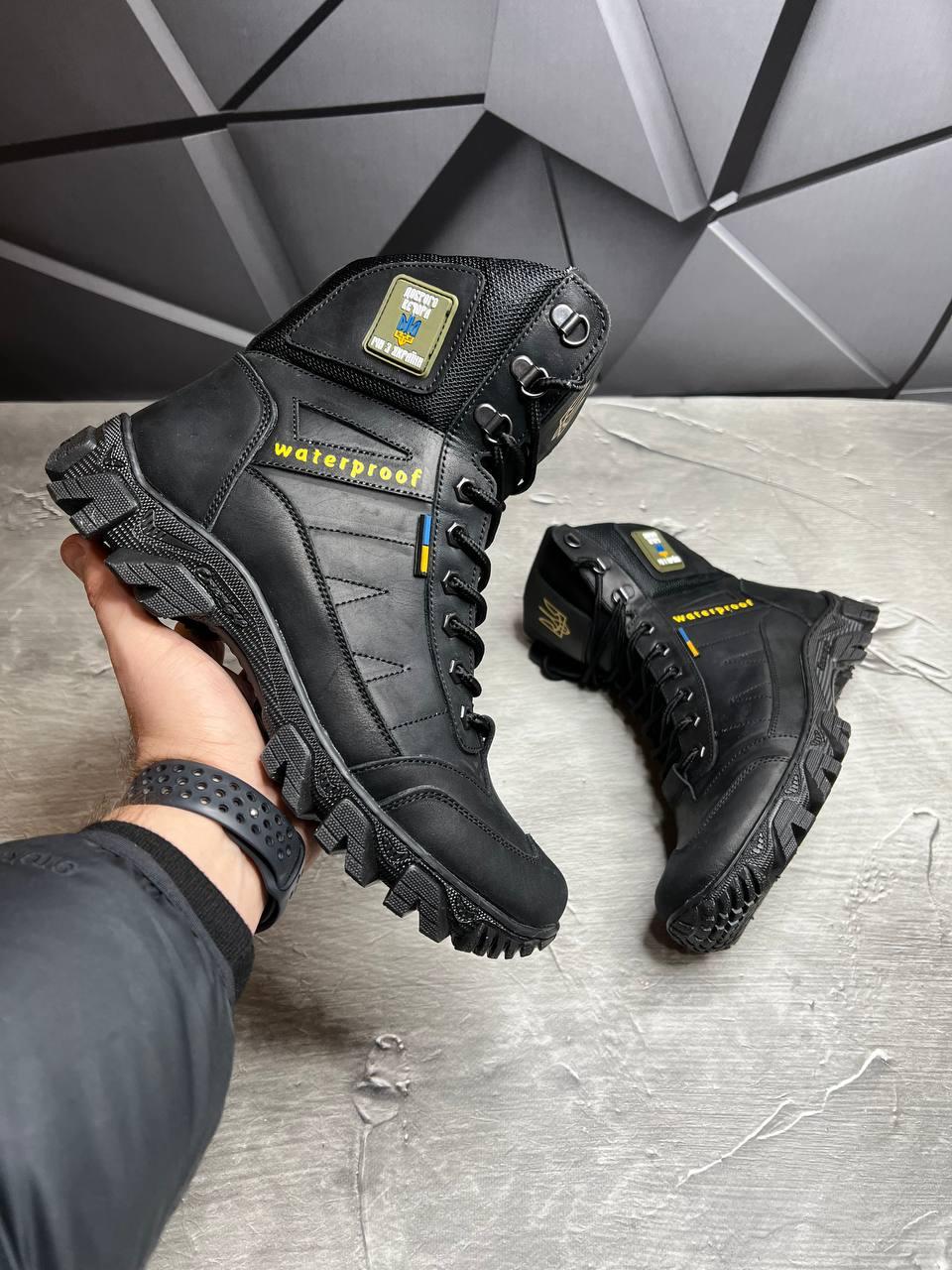 Берці чоловічі із натурального нубука демісезонні р. 40 Чорний - фото 5 Берці чоловічі із натурального нубука демісезонні р. 40 Чорний - фото 5