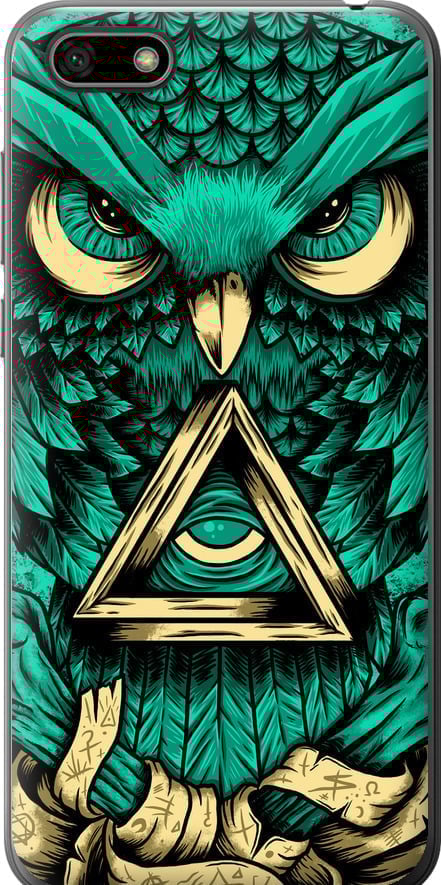 Чехол на Huawei Honor 7A Сова Арт-тату (3971u-1805-42517)