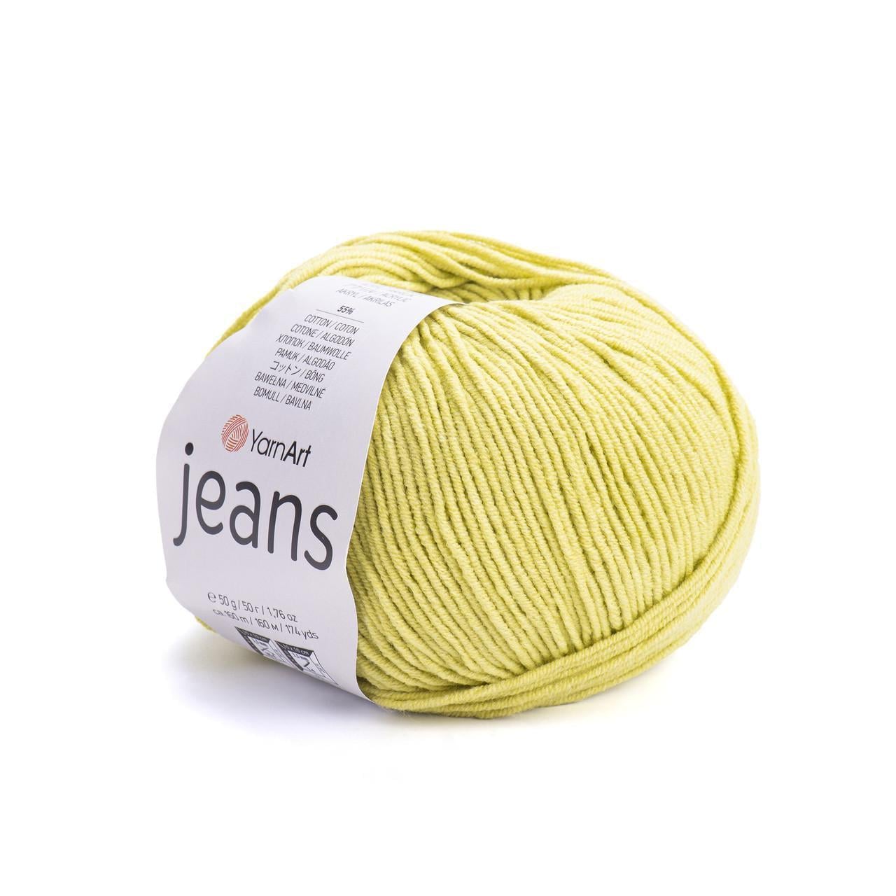 Пряжа для вязания YarnArt Jeans 50 г 160 м Фисташковый №29 (2745678690) Пряжа для вязания YarnArt Jeans 50 г 160 м Фисташковый №29 (2745678690)