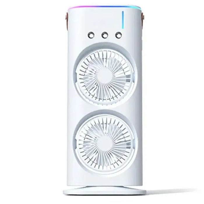 Вентилятор-зволожувач Double-ended Spray Fan акумуляторний з розпилювачем водяного туману (VV-23-M2) - фото 8