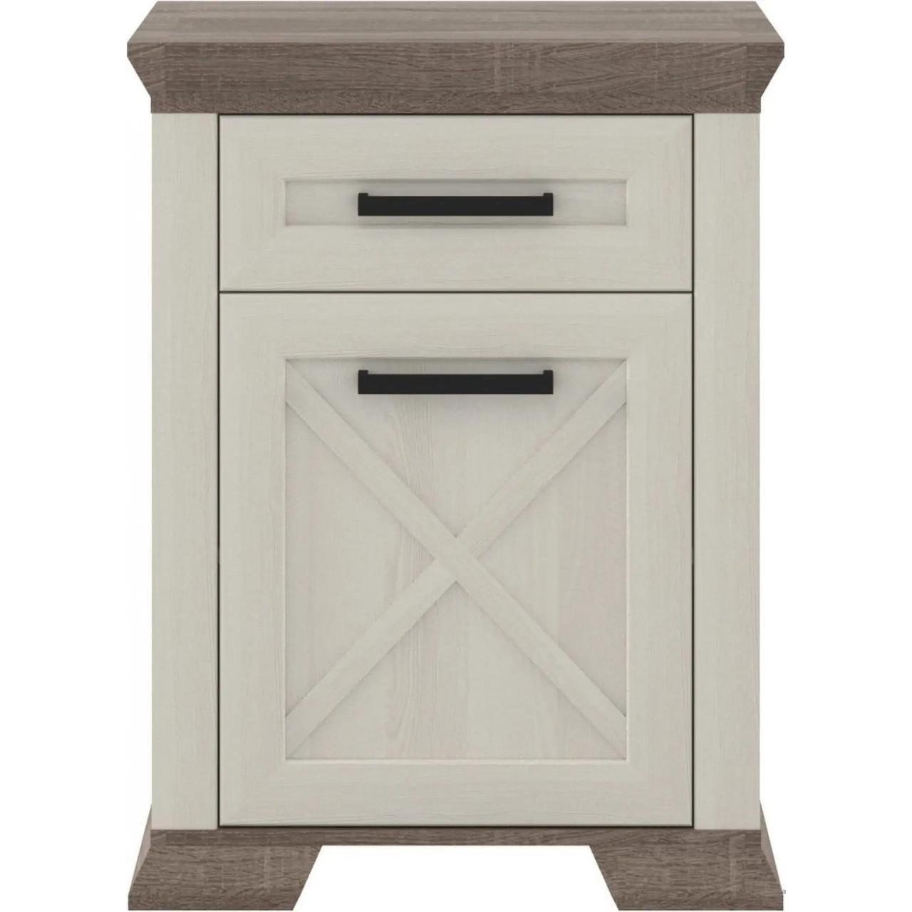 Тумба прикроватная Гербор Марсель KOM1D1S Ясен снежный/Дуб Сонома Трюфель (GRB-1361) Тумба прикроватная Гербор Марсель KOM1D1S Ясен снежный/Дуб Сонома Трюфель (GRB-1361)