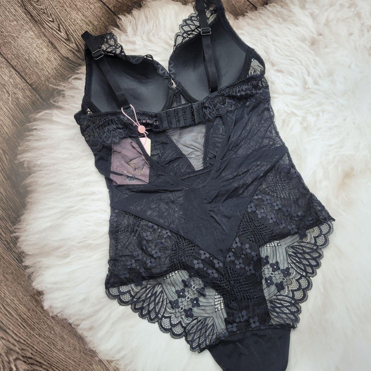 Боді мереживний в сіточку Velencosa 85B Black - фото 4 Боді мереживний в сіточку Velencosa 85B Black - фото 4