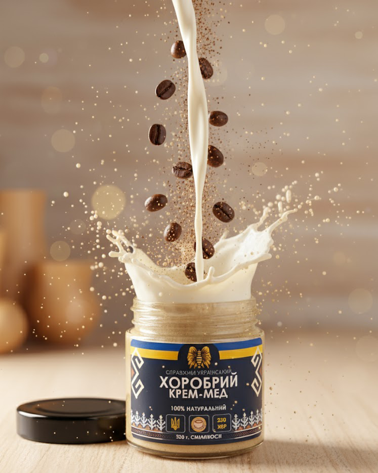 Крем-мед Brave Honey Капучино 320 г (brv-hc-cap-320-u)