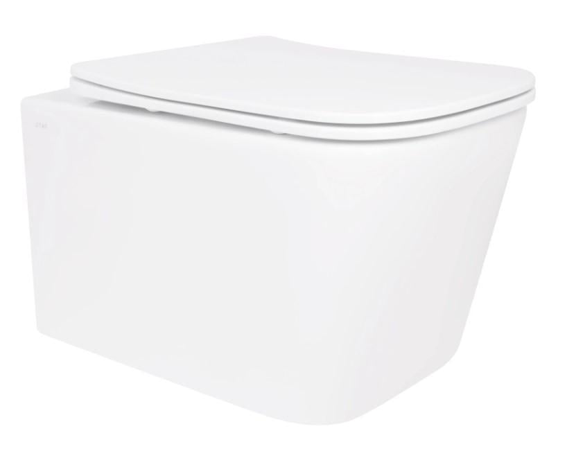 Унитаз подвесной Qtap Crow Ultra Quiet с сиденьем Slim Duroplast/Soft-close/Quick Release White (QT05335172W)