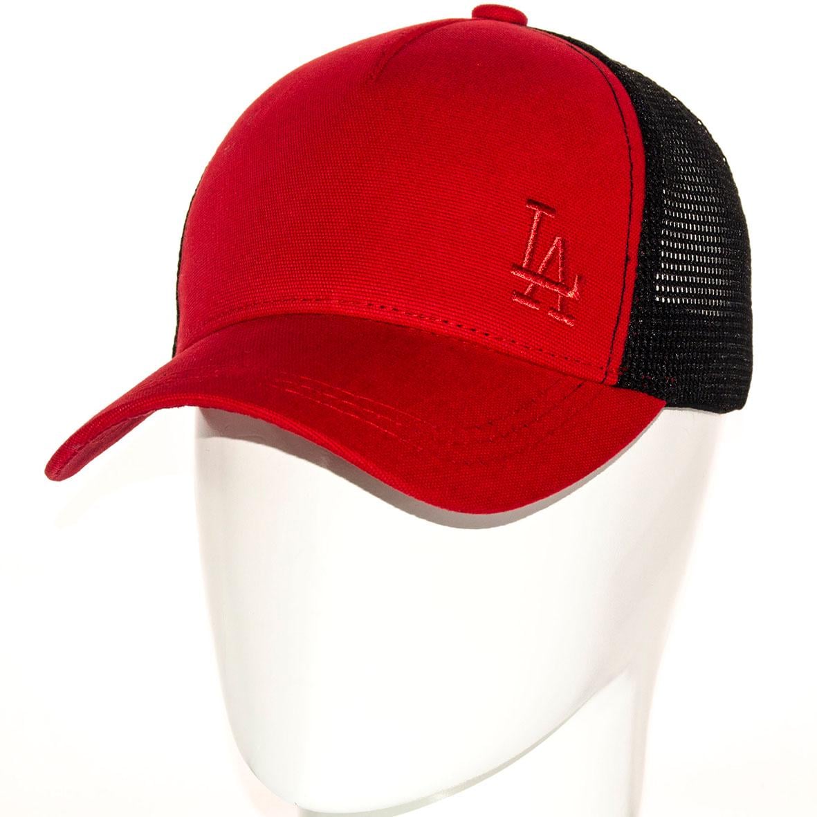 Бейсболка Los Angeles BTH20894 летняя с сеткой unisex р. 56-58 Красный