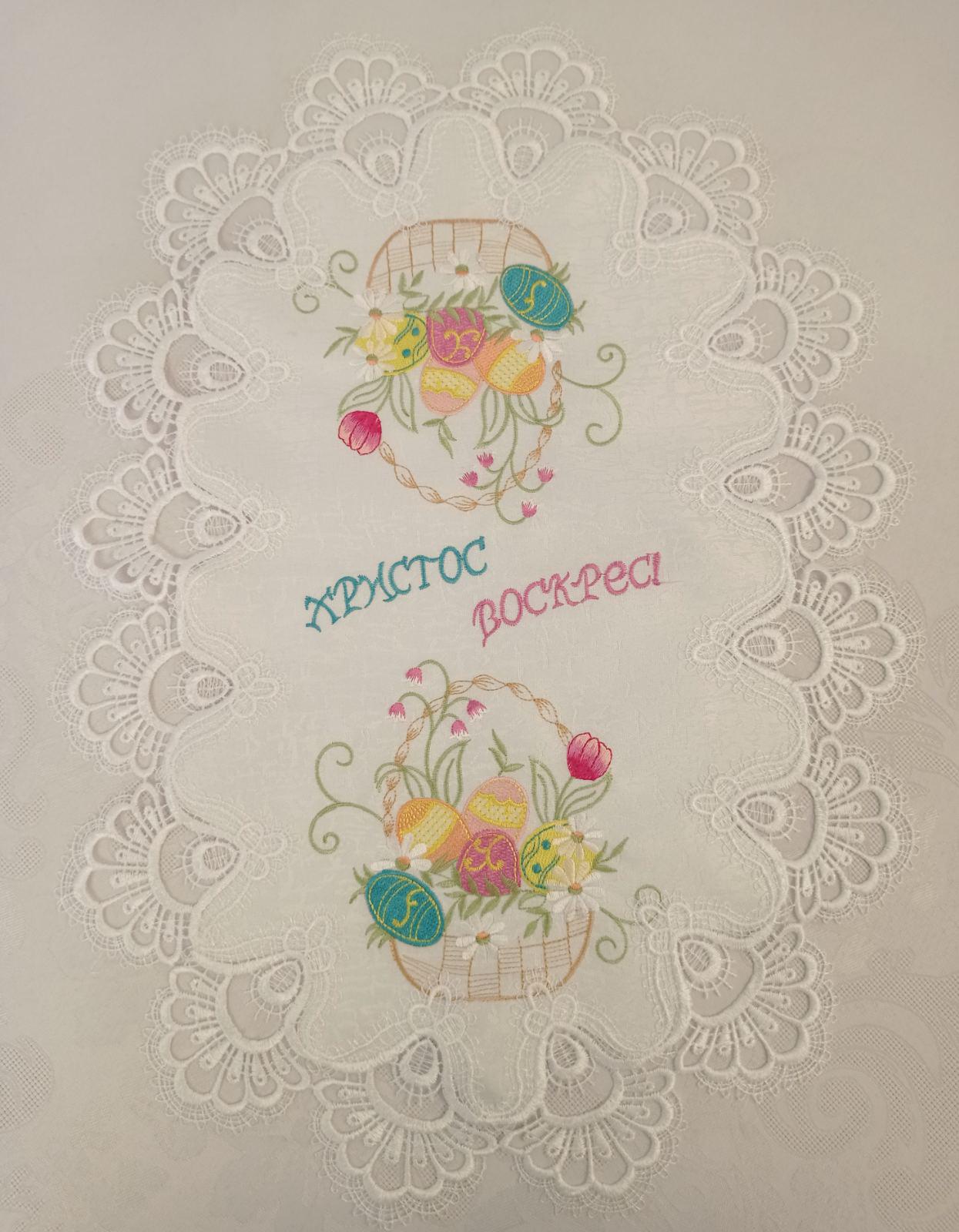 Салфетка пасхальная KEUY Easter Basket 40х50 см White (CN14670)