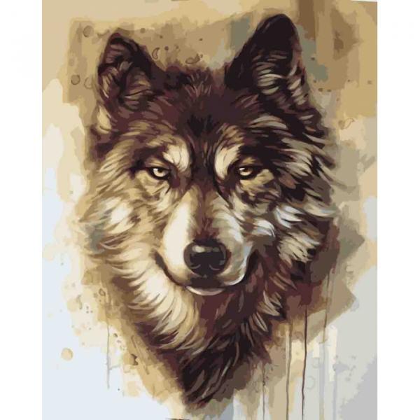 Набор для росписи по номерам Идейка Животные птицы Главарь стаи 40х50 см (КНО4082-mt)