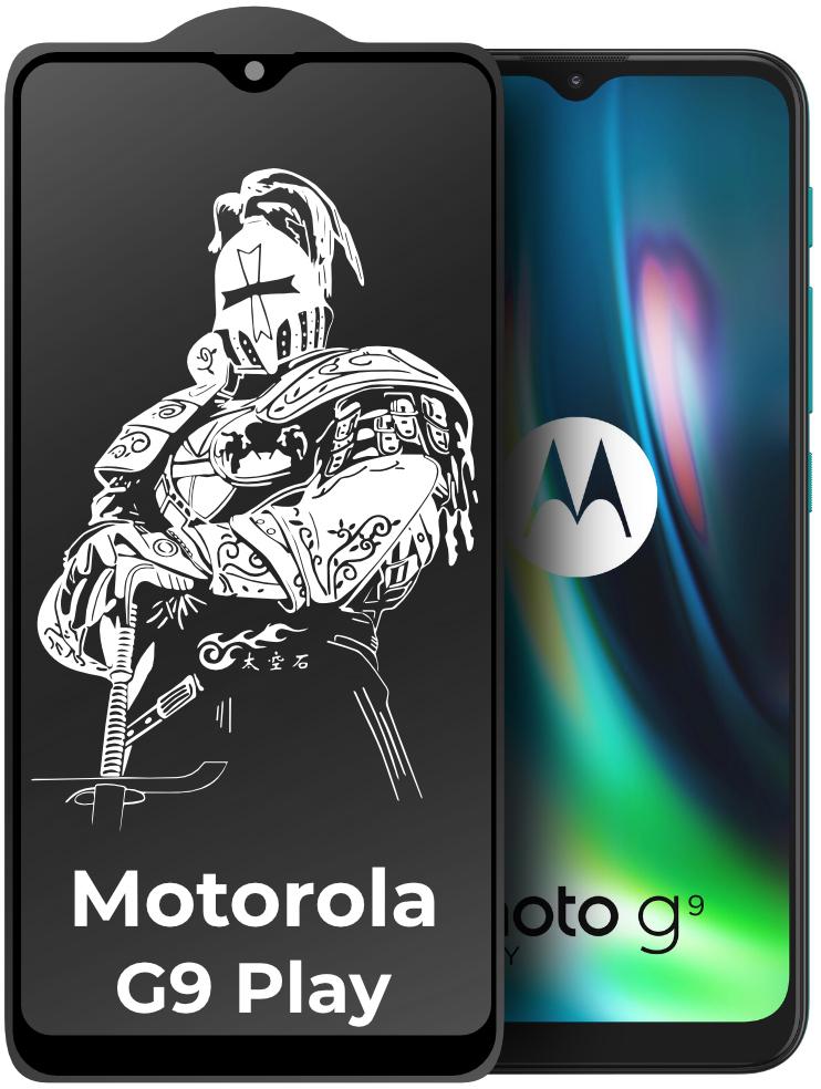Защитное стекло King Fire для Motorola G9 Play Full Glue Black (24797)