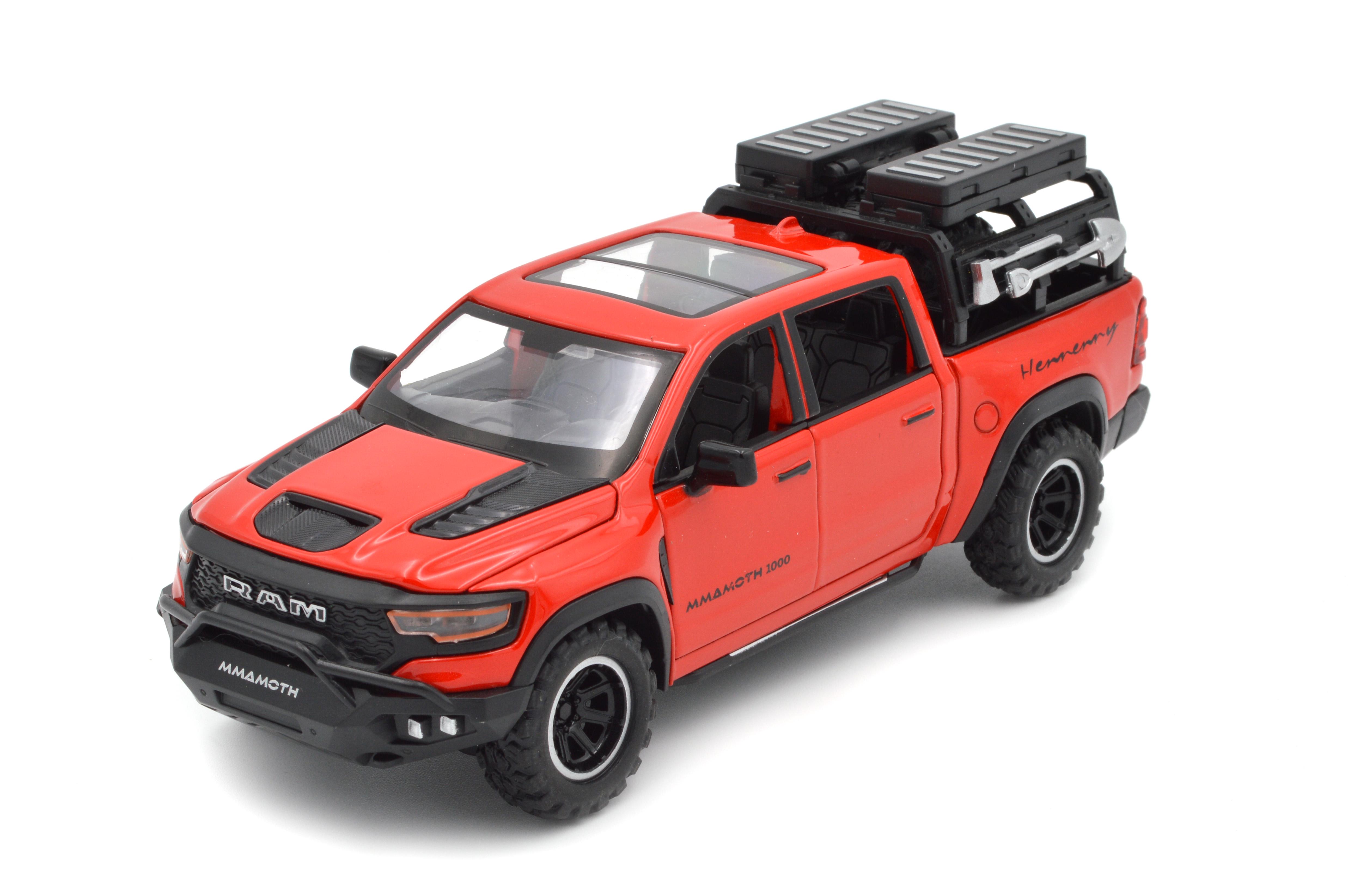 Модель металева Dodge RAM 1000 Mammoth світло/звук/інерція/відкриваються всі двері (13047R)