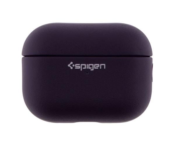 Чехол TPU Spigen Leather Armor для Airpods Pro Purple