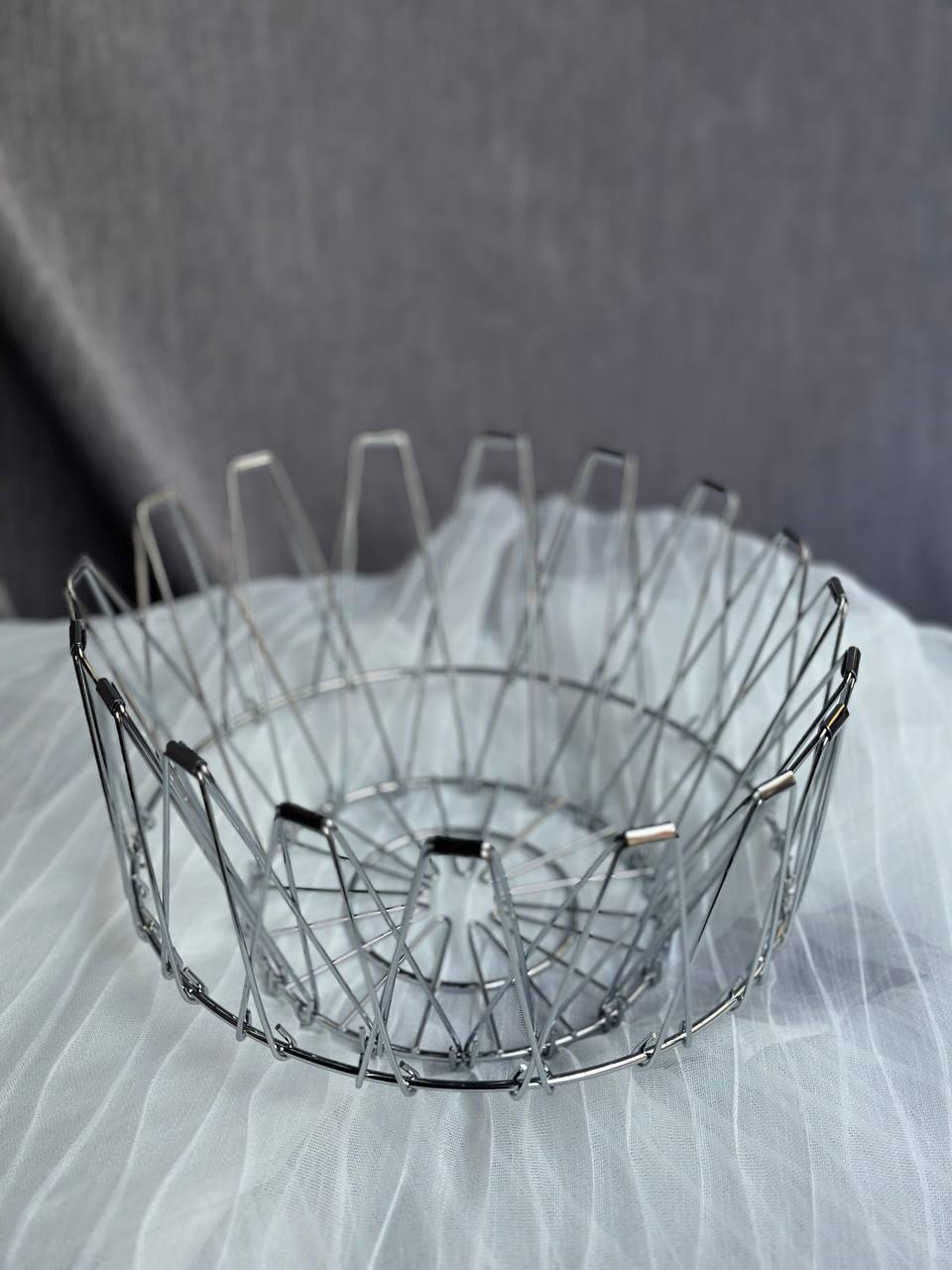 Фруктівниця-трансформер металева 36х5х10 см Срібний - фото 3 Фруктівниця-трансформер металева 36х5х10 см Срібний - фото 3