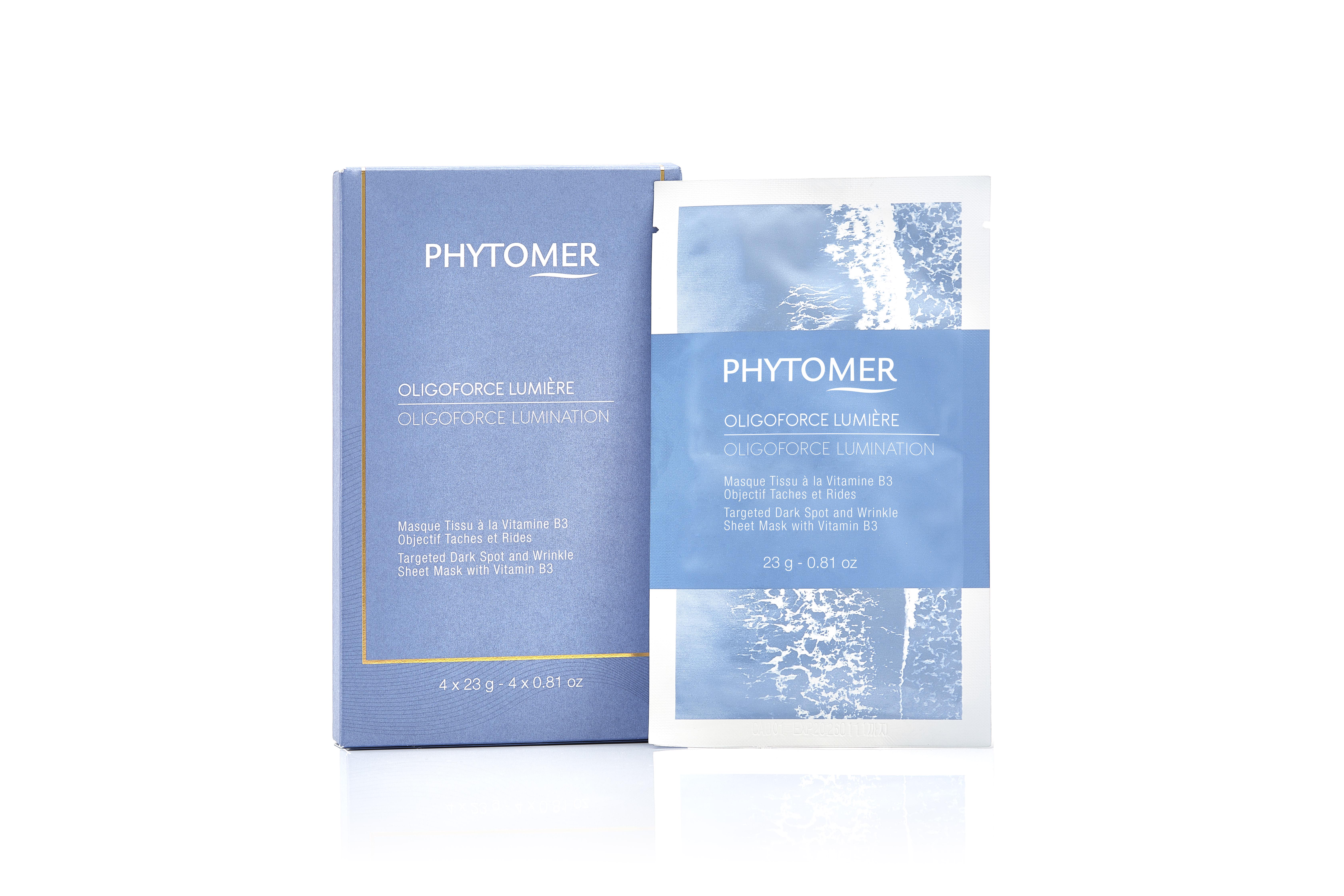 Маска восстанавливающая осветительная тканевая против морщин и темных пятен Phytomer "Oligoforce" 4х23 г (SVV331)