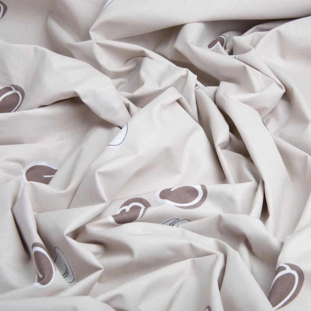 Тканина бязь ранфорс для постільної білизни Кава 125 гр/м2 220 см (R-81258 В)