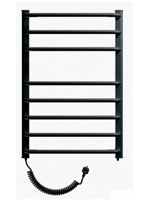 Полотенцесушитель электрический Heizung EU 8/55 левый с терморегулятором 860x550 мм Черный