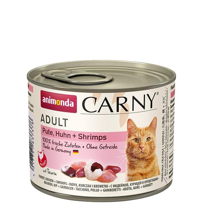 Консервы для кошек Animonda Carny с мясом индейки и креветками 200 г (83708) (4017721837088)