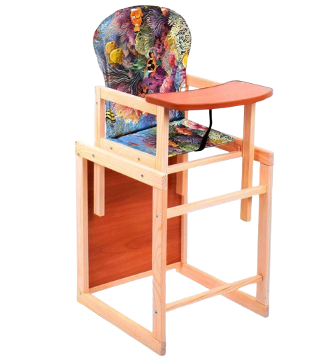 Стульчик для кормления большой Мася №1227 Рыбки (21591171)