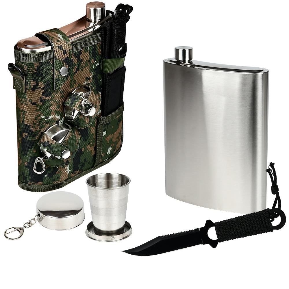 Набор туристической посуды Stenson Ukraine нержавеющая сталь в камуфляжной сумке 5 пр. Разноцветный (R93361)